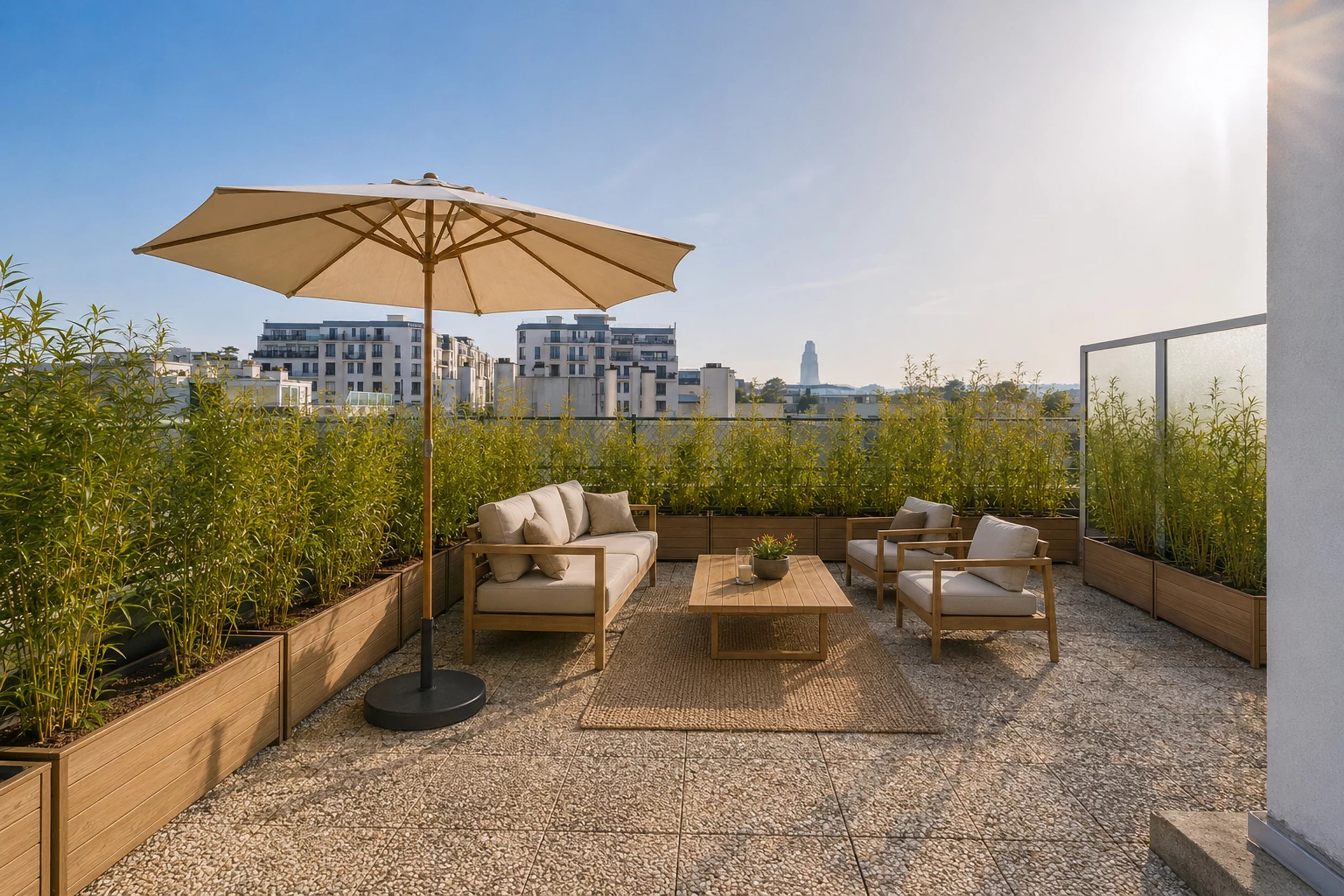 Bois de Boulogne – Dernier étage – 3 Pièces -Terrasses