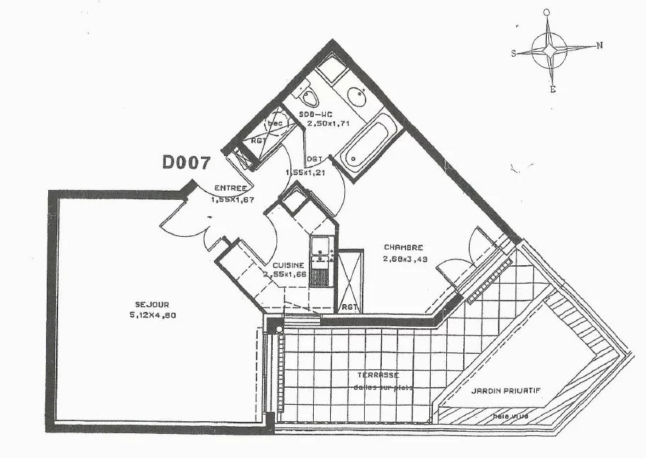 Boulogne Centre – 2 Pièces Jardin et Terrasse
